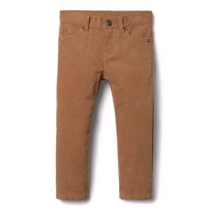 Janie and Jack Straight Corduroy Pants, Dark Khaki